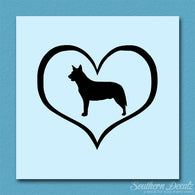 Australian Cattledog Dog Heart Love