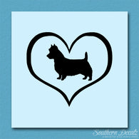 Australian Terrier Dog Heart Love