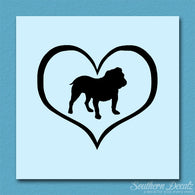 English Bulldog Dog Heart Love