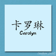 Chinese Name Symbols 