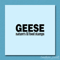 Geese Natures Food Stamps